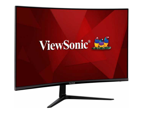 Монитор жидкокристаллический ViewSonic Монитор LCD 31.5'' [16:9] 1920х1080(FHD) VA, Curved, nonGLARE, 300cd/m2, H178°/V178°, 4000:1, 80M:1, 16,7 миллионов цветов, 1ms, VGA, 2xHDMI, DP, Tilt, Speakers, 3Y, Black