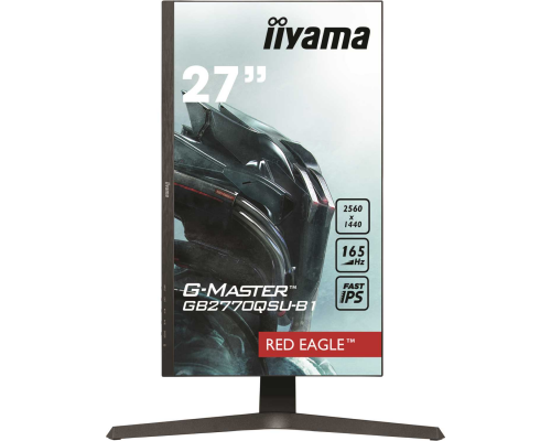 Монитор жидкокристаллический Iiyama Монитор LCD 27'' [16:9] 2560х1440(WQHD) IPS, nonGLARE, 400cd/m2, H178°/V178°, 1000:1, 80M:1, 16,7 миллионов цветов, 0,5 ms, HDMI, DP, USB-Hub, Height adj, Pivot, Tilt, Speakers, 3Y, Black