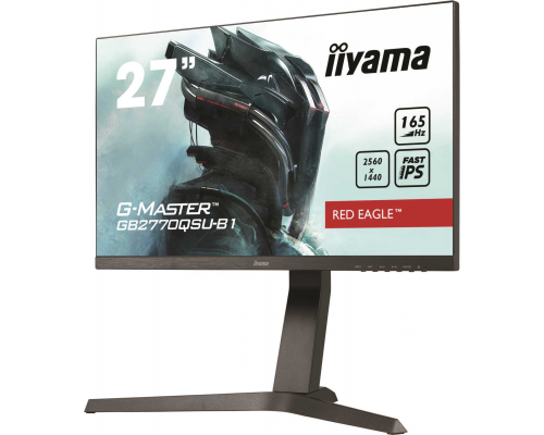 Монитор жидкокристаллический Iiyama Монитор LCD 27'' [16:9] 2560х1440(WQHD) IPS, nonGLARE, 400cd/m2, H178°/V178°, 1000:1, 80M:1, 16,7 миллионов цветов, 0,5 ms, HDMI, DP, USB-Hub, Height adj, Pivot, Tilt, Speakers, 3Y, Black