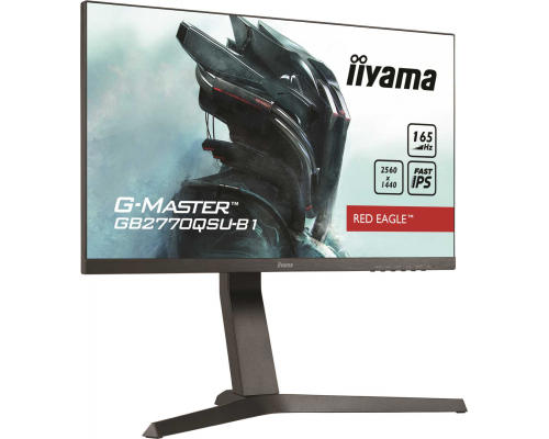 Монитор жидкокристаллический Iiyama Монитор LCD 27'' [16:9] 2560х1440(WQHD) IPS, nonGLARE, 400cd/m2, H178°/V178°, 1000:1, 80M:1, 16,7 миллионов цветов, 0,5 ms, HDMI, DP, USB-Hub, Height adj, Pivot, Tilt, Speakers, 3Y, Black