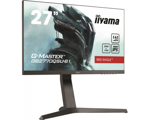 Монитор жидкокристаллический Iiyama Монитор LCD 27'' [16:9] 2560х1440(WQHD) IPS, nonGLARE, 400cd/m2, H178°/V178°, 1000:1, 80M:1, 16,7 миллионов цветов, 0,5 ms, HDMI, DP, USB-Hub, Height adj, Pivot, Tilt, Speakers, 3Y, Black