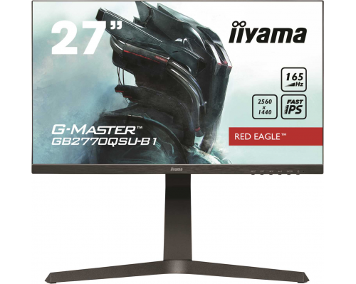 Монитор жидкокристаллический Iiyama Монитор LCD 27'' [16:9] 2560х1440(WQHD) IPS, nonGLARE, 400cd/m2, H178°/V178°, 1000:1, 80M:1, 16,7 миллионов цветов, 0,5 ms, HDMI, DP, USB-Hub, Height adj, Pivot, Tilt, Speakers, 3Y, Black