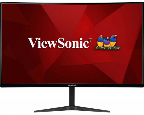 Монитор жидкокристаллический ViewSonic Монитор LCD 27'' [16:9] 1920х1080(FHD) VA, Curved, GLARE, 250cd/m2, H178°/V178°, 4000:1, 80M:1, 16,7 миллионов цветов, 1ms, 2xHDMI, DP, Tilt, Speakers, 3Y, Black