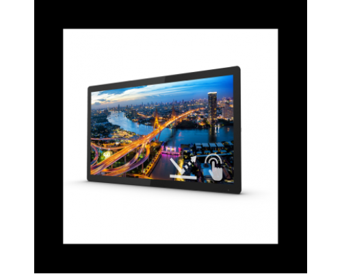 Монитор жидкокристаллический Philips Монитор LCD 23.8'' [16:9] 1920х1080(FHD) IPS, nonGLARE, TOUCH, 250cd/m2, H178°/V178°, 1000:1, 50M:1, 16.7M, 4ms, VGA, DVI, 1,4, 1,2, USB-Hub, Height adj, Tilt, Swivel, Speakers, 3Y, Black