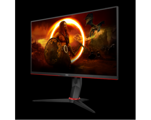 Монитор жидкокристаллический AOC Монитор LCD 27'' [16:9] 1920х1080(FHD) IPS, nonGLARE, 250cd/m2, H178°/V178°, 1000:1, 20M:1, 16.7M, 1ms, VGA, 2xHDMI, DP, USB-Hub, Height adj, Pivot, Tilt, Swivel, Speakers, 2Y, Black