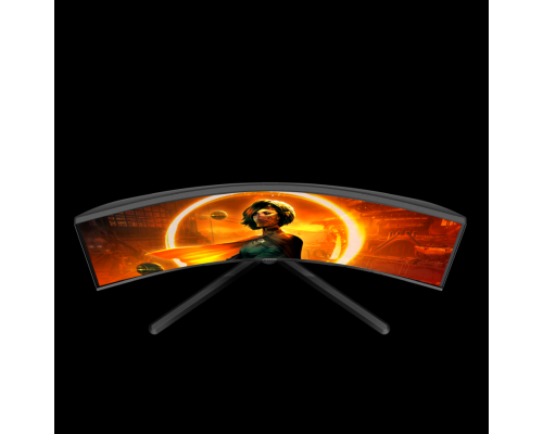 Монитор жидкокристаллический AOC Монитор LCD 31.5'' 16:9 1920х1080(FHD) VA, Curved, nonGLARE, 250cd/m2, H178°/V178°, 3000:1, 80M:1, 16.7M, 1ms, VGA, 2xHDMI, DP, Tilt, Speakers, 3Y, Black-Red