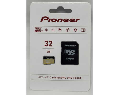 Модуль памяти Pioneer Карта памяти Pioneer MicroSD Card, Cl10/UHS1/U1,32GB