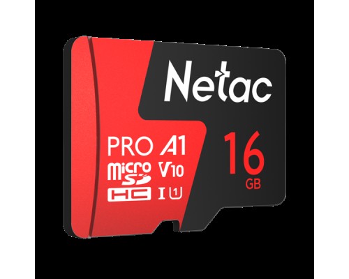 Флеш-накопитель NeTac Карта памяти Netac MicroSD card P500 Extreme Pro 16GB, retail version w/SD adapter