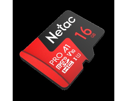 Флеш-накопитель NeTac Карта памяти Netac MicroSD card P500 Extreme Pro 16GB, retail version w/SD adapter