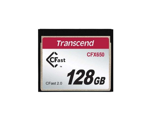 Флеш-накопитель Transcend Карта памяти Transcend CFX650 128Gb CFast 2.0 Скорость чтения/записи 510/370 МБ/с