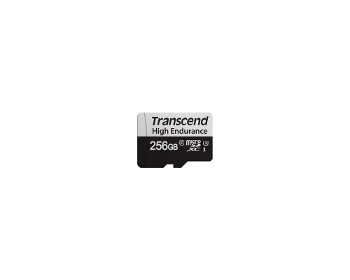 Флеш-накопитель Transcend Карта памяти Transcend 256GB microSD w/ adapter U1, High Endurance R95/W45 MB/s