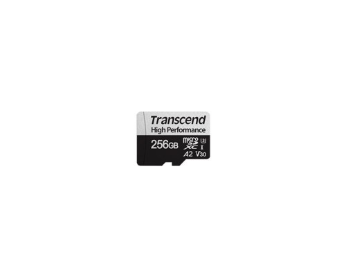 Флеш-накопитель Transcend Карта памяти Transcend 256GB UHS-I U3 A2 microSD microSD w/ adapter R/W 100/85 MB/s