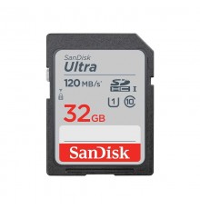 Флеш-накопитель Sandisk Карта памяти SanDisk Ultra 32GB SDHC Memory Card 120MB/s                                                                                                                                                                          