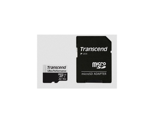 Флеш-накопитель Transcend Карта памяти Transcend 64GB UHS-I U3 microSD w/ adapter  A2 Ultra Performance R/W:160/125 MB/s