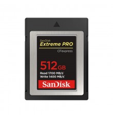 Флеш-накопитель Sandisk Карта памяти SanDisk Extreme PRO CFexpress Card Type B, 512GB, 1700MB/s Read, 1200MB/s Write                                                                                                                                      