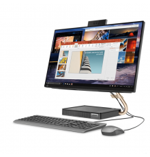 Моноблок Lenovo IdeaCentre AIO 5 24IOB6  23.8'' FHD(1920x1080) IPS/Intel Core i5-11400T 1.30GHz Hexa/8GB/1TB+256GB SSD/Integrated/noDVD/WiFi/BT5.0/KB+MOUSE(USB)/W10H/1Y/GREY                                                                             