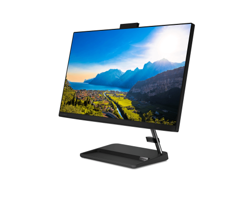 Моноблок Lenovo IdeaCentre AIO 3 24ALC6  23.8'' FHD(1920x1080) IPS/AMD Ryzen 3 5300U 2.60GHz Quad/8GB/256GB SSD/AMD Radeon Graphics/DVD±RW/WiFi/BT5.0/noCR/KB+MOUSE(USB)/DOS/1Y/BLACK