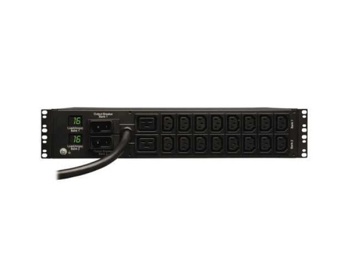 Блок розеток Tripp Lite 230V, 32 amps, (2) C19 AC outlets & (16) C13 AC outlets, IEC309 32A (2P+E) input plug, 2U mounting format.