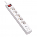 Блок розеток Tripp Lite 5-Outlet Power Strip with USB-A Charging - Schuko Outlets, 220-250V, 16A, 3 m Cord, Schuko Plug, White