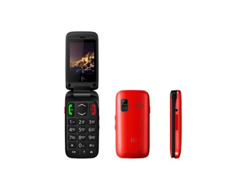 Телефон сотовый F+ Ezzy Trendy 1 Red, 2.4'' 240х320, 256MHz, 1 Core, 32MB RAM, 32MB, up to 16GB flash, 0,3Mpix, 2 Sim, BT v2.1, Micro-USB, 800mAh, 89g, 100,8 ммx53 ммx19,5 мм