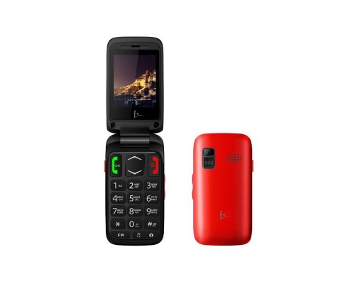 Телефон сотовый F+ Ezzy Trendy 1 Red, 2.4'' 240х320, 256MHz, 1 Core, 32MB RAM, 32MB, up to 16GB flash, 0,3Mpix, 2 Sim, BT v2.1, Micro-USB, 800mAh, 89g, 100,8 ммx53 ммx19,5 мм