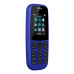 Телефон сотовый Nokia 105 SS TA-1203 BLUE, 1.77'' 160x120, 4MB RAM, 4MB, 1 Sim, 2G, Micro-USB, 800mAh, 74,04 г, 119 ммx49,2 ммx14,4 мм