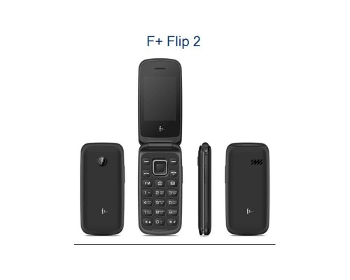 Телефон сотовый f+ Flip2 Red, 2.4'' 240х320, 32MB RAM, 32MB, up to 32GB flash, 0.08Mpix, 2 Sim, BT v3.0, Micro-USB, 750 мА·ч, 100g, 106,3 ммx51,5 ммx15,2 мм