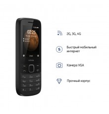 Телефон сотовый Nokia NOKIA 225 DS TA-1276 BLACK                                                                                                                                                                                                          
