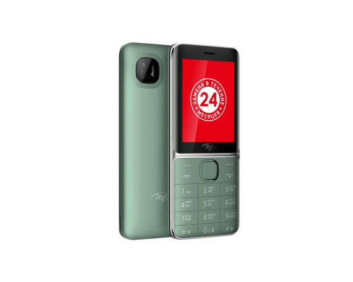 Телефон сотовый Itel IT5626 Dark Green, 2.8'' 320x240, 64MB RAM, 64MB, up to 32GB flash, 0,3Mpix, 3 Sim, 2G, BT, FM, Micro-USB, 2500mAh, 72.5g, 139.6 ммx57.8 ммx14,7 мм