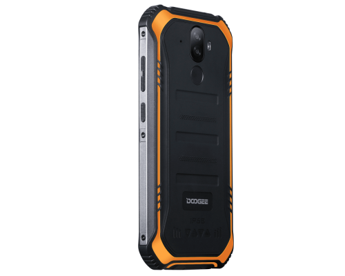 Смартфон Doogee Doogee S40 Pro Fire Orange, 5.45'' 18:9 720x1440, 1.8GHz, 8 Core, 4GB RAM, 64GB, up to 256GB flash, 13Mpix+2Mpix/5Mpix, 2 Sim, 2G, 3G, LTE, BT, Wi-Fi, NFC, GPS, Micro-USB, 4650 мА·ч, Android 10, 238 г, 158,2 ммx79,4 ммx14,1 мм