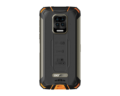 Смартфон Doogee Doogee S59 Pro Fire Orange, 5.71” 720 x 1520 пикселей, 2.0GHz, 8 Core, 4GB RAM, 128GB, up to 256GB flash, 16 МП+8МП+ 8 МП + 2 МП/16Mpix, 2 Sim, 2G, 3G, LTE, BT v5.0, Wi-Fi, NFC, GPS, Type-C, 10050 мА·ч, Android 10, 340 г, 161 ммx80.2