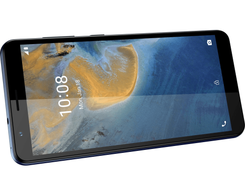 Смартфон ZTE ZTE Blade A31 Blue, 5.45'' 720x1440, 4x1,6 ГГц+4x1,2 ГГц, 8 Core, 2GB RAM, 32GB, up to 128GB flash, 8Mpix/2Mpix, 2 Sim, 2G, 3G, LTE, BT v4.2, Wi-Fi, NFC, GPS, Micro-USB, 3000mAh, Android 11, 166g, 146 ммx71 ммx8,9 мм