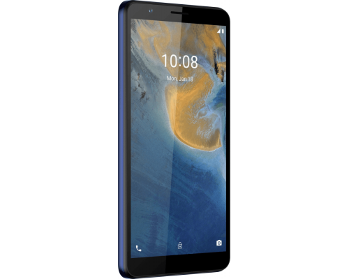 Смартфон ZTE ZTE Blade A31 Blue, 5.45'' 720x1440, 4x1,6 ГГц+4x1,2 ГГц, 8 Core, 2GB RAM, 32GB, up to 128GB flash, 8Mpix/2Mpix, 2 Sim, 2G, 3G, LTE, BT v4.2, Wi-Fi, NFC, GPS, Micro-USB, 3000mAh, Android 11, 166g, 146 ммx71 ммx8,9 мм