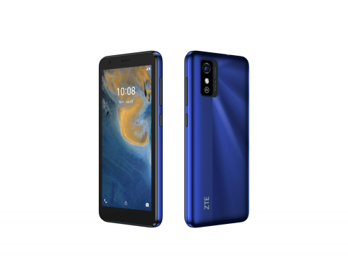 Смартфон ZTE ZTE Blade L9 Blue, 5'' 18:9 960x480, 1.3GHz, 4 Core, 1GB RAM, 32GB, up to 128GB flash, 8Mpix/5Mpix, 2 Sim, 2G, 3G, BT v4.2, Wi-Fi, GPS, Micro-USB, 2000mAh, Android GO, 143gx67,5 ммx10 мм