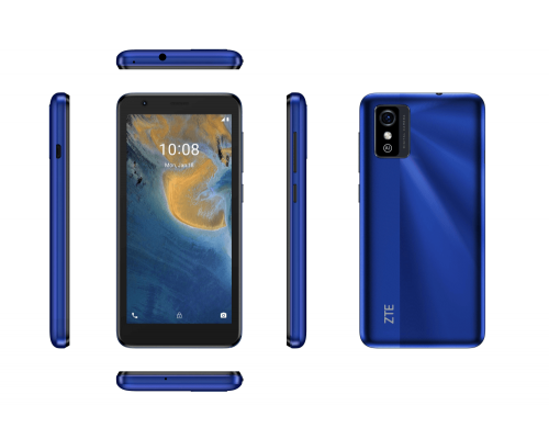 Смартфон ZTE ZTE Blade L9 Blue, 5'' 18:9 960x480, 1.3GHz, 4 Core, 1GB RAM, 32GB, up to 128GB flash, 8Mpix/5Mpix, 2 Sim, 2G, 3G, BT v4.2, Wi-Fi, GPS, Micro-USB, 2000mAh, Android GO, 143gx67,5 ммx10 мм