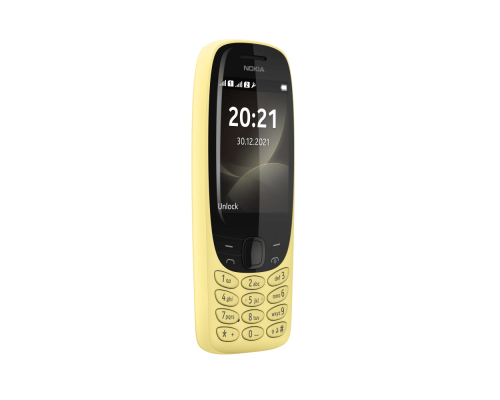 Телефон сотовый Nokia NOKIA 6310 DS TA-1400 YELLOW, 2.8'', 1 Core, 16MB + 8MB (ROM/RAM), 0.3 Mpix, Micro SD, up to 32GB flash, 2 Sim, GSM/GPRS 900/1800, BT v5.0, Micro-USB, MP3 player, FM Radio, 1150mAh, 104,7g, 53x131,4x13,7