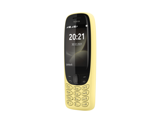 Телефон сотовый Nokia NOKIA 6310 DS TA-1400 YELLOW, 2.8'', 1 Core, 16MB + 8MB (ROM/RAM), 0.3 Mpix, Micro SD, up to 32GB flash, 2 Sim, GSM/GPRS 900/1800, BT v5.0, Micro-USB, MP3 player, FM Radio, 1150mAh, 104,7g, 53x131,4x13,7