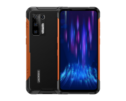 Смартфон Doogee Doogee S97 Pro Orange Tiger, 6.39'' 720 x 1560 пикселей, 2 x Cortex - A76 2.1 ГГц+6 x Cortex -A55 2.0 ГГЦ, 8 Core, 8GB RAM, 128GB, up to 256GB flash, 48 МП+ 8МП + 2МП + 2МП/16Mpix, 2 Sim, 2G, 3G, LTE, BT, Wi-Fi, NFC, GPS, Glonass, Typ