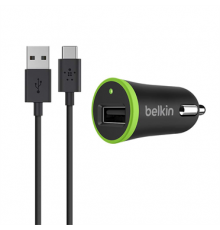 Зарядное устройство Belkin АЗУ MICRO CAR, 2.1A,UNIVERSAL,  Кабель USB A-USB C,1.8m, BLK                                                                                                                                                                   