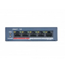 Коммутатор 4PORT 10/100M POE HIWATCH DS-S504P(B) HIKVISION                                                                                                                                                                                                