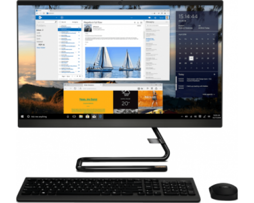 Моноблок Lenovo IdeaCentre A340-24IGM  23.8'' FHD(1920x1080) IPS/Intel Pentium J5040 2.00GHz Quad/4GB/512GB SSD/Intel® UHD Graphics/DVD±RW/WiFi/BT4.0/CR/KB+MOUSE(USB)/DOS/1Y/BLACK