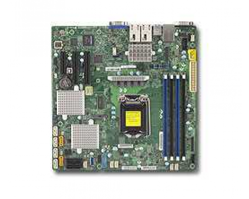 Плата материнская SuperMicro MB Single socket H4 (LGA 1151)Up to 64GB/1 PCI-E 3.0 x8, 1 PCI-E 3.0 x2/Dual 10GBase-T LAN/8 SATA3