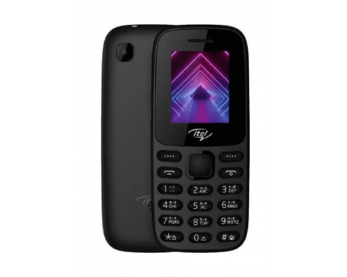 Телефон сотовый Itel it2173 Black, 1.8'' 320x240, 32MB RAM, 32MB, up to 32GB flash, 0,3Mpix, 2 Sim, 2G, BT v2.1, Micro-USB, 1000mAh, 72.5g, 114 ммx49 ммx14,3 мм