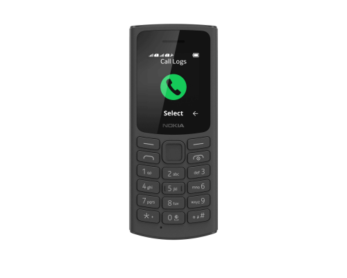 Телефон сотовый Nokia NOKIA 105 DS TA-1378 4G BLACK, 1.8'', 1 Core, 128MB + 48MB (ROM/RAM), 2 Sim, LTE + GSM/GPRS/WCDMA, Micro-USB, 1020mAh, 104,7g, 121x50x14,5