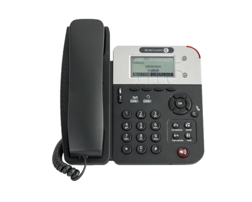 Телефон Alcatel-Lucent Ent Телефонный аппарат 8001 Deskphone - Entry-level SIP phone with high quality audio, 2 SIP accounts, 2 Fast Ethernet ports, POE or power supply connector, audio controls key, 3,5mm/RJ9 Headset connections, 4 programmable keys