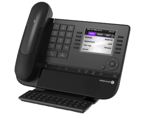 Телефон Alcatel-Lucent Ent Телефонный аппарат 8068s WW Premium Deskphone Moon Grey, 3,5