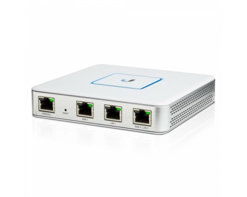 Маршрутизатор Ubiquiti UniFi Security Gateway [USG-EU], 2 ядра (500 МГц), 3x 1G RJ45, 1x RJ45