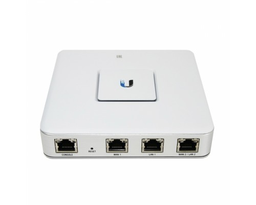 Маршрутизатор Ubiquiti UniFi Security Gateway [USG-EU], 2 ядра (500 МГц), 3x 1G RJ45, 1x RJ45