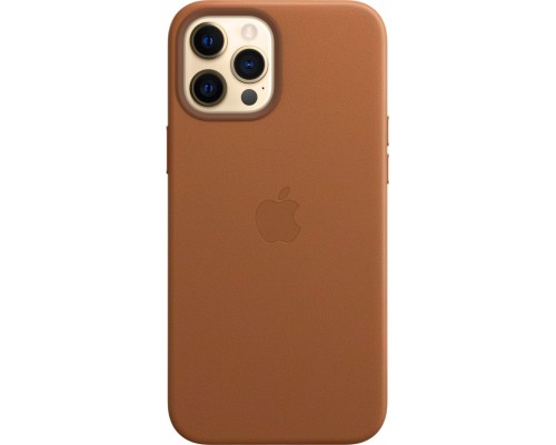 Чехол iPhone 12 Pro Max Leather Case with MagSafe - Saddle Brown