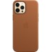 Чехол iPhone 12 Pro Max Leather Case with MagSafe - Saddle Brown